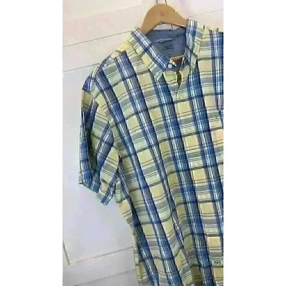 Izod Saltwater Relaxed Classic Seaport Poplin Mens Shirt Size XXL Pre-Owned - Picture 7 of 9